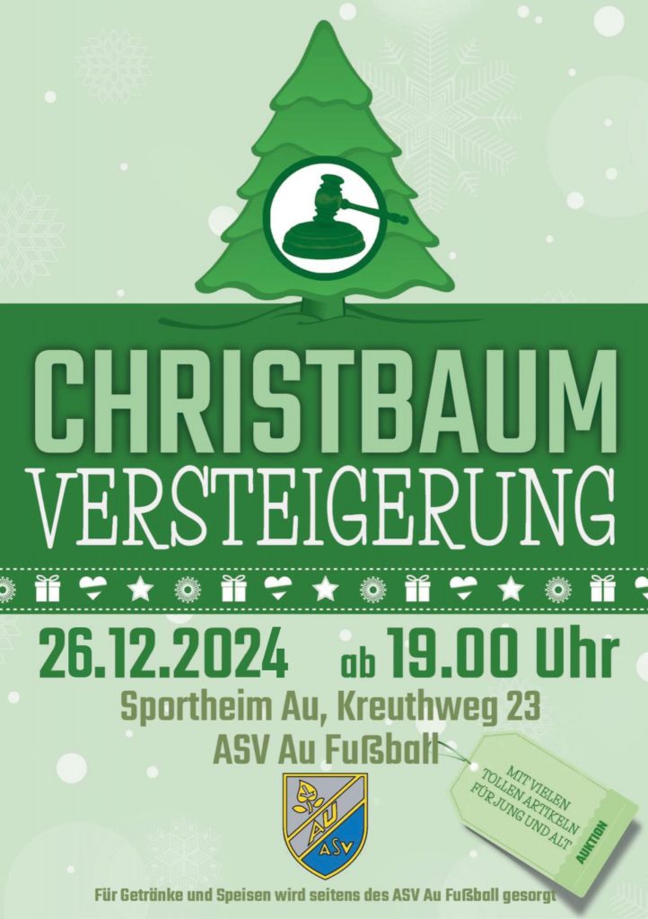 ASV AU Fußball Christbaumversteigerung 26.12.2024